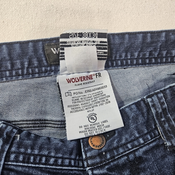 Wolverine FR Flame Resistant Jeans 38x34 - Picture 7 of 10